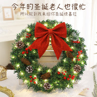 Christmas Wreath Garland for Door Wall Decor, 30-60cm Festive Holiday Decoration