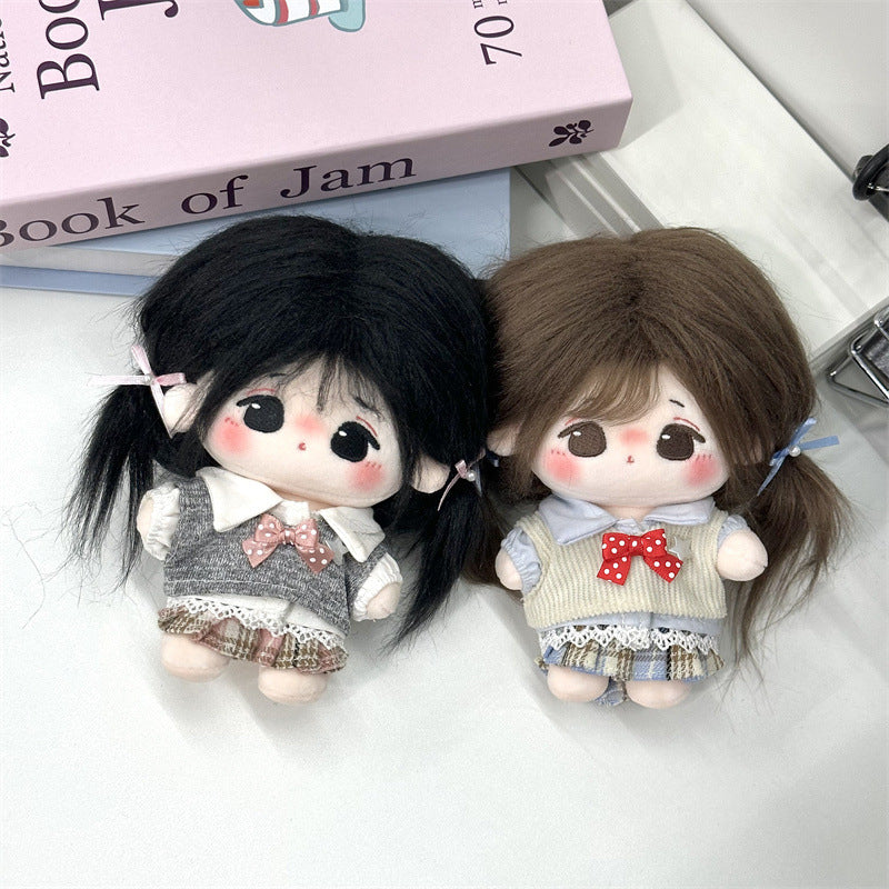 10cm Doll Clothes "Honor Student" Outfit for Cotton Dolls, Cute Plushie Replacement Set