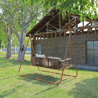 Comfortable Leisure Garden Rattan Swing Chair Hammock Rocking Chair Outdoor Villa Courtyard Balcony Rooftop Hanging Chair