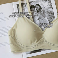 Seamless Wireless Minimizer Bra for Large Busts, Thin Light Jelly Gel, Anti-Sagging, Side Support