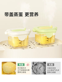 Plodon Glass Baby Food Storage Container with Lid, Freezer Safe, Steaming Bowl for Toddlers