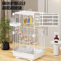 Luxury Metal Bird Cage for Parrots and Pigeons, Large Home and Outdoor Aviary with Thickened Tray
