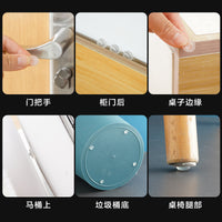 Self-Adhesive Silicone Bumper Pads for Doors, Cabinets, and Drawers - Noise Dampening & Anti-Collision