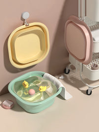 Foldable Wash Basin Portable Travel Laundry Foot Bath Tub for Home Dormitory