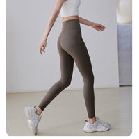 High Waisted Yoga Pants for Women, Seamless Naked Feeling Workout Leggings with Butt Lift, Running, Pilates, Training, 7/8 Length