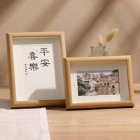 Wooden Hollow 3D Photo Frame for Tabletop or Wall Mounting, Multiple Sizes