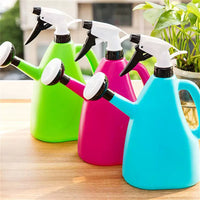 Dual-Function Spray and Watering Can for Garden and Home Plants, Hand Press Mister