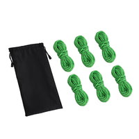Reflective Guy Line Rope Kit with Tensioners and Storage Bag for Camping Tents