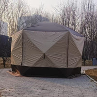 Hexagonal Automatic Pop-Up Tent for Camping, Beach, and Outdoor Events