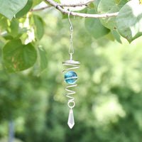 Electroplated Wind Chime Pendant Double Helix Crystal Hanging Ornament