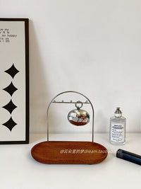 Chinese Style Entryway Organizer Tray with Key Hooks for Jewelry, Cosmetics, and Perfume