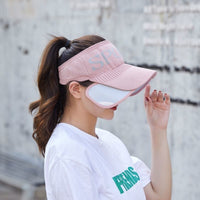 Women's Retractable Brim Sun Visor Hat for Outdoor Sports