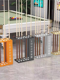 Premium 12-Hole Billiard Cue Rack Floor Stand for Club and Home Use