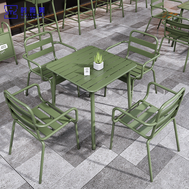 Outdoor Patio Dining Set for Cafe Bistro Balcony Garden