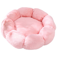 Flower Pet Bed for Cats and Small Dogs, Enclosed Warm House with Blanket, All Seasons