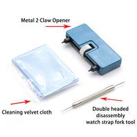 3-in-1 Watch Repair Tool Kit - Case Back Opener, Spring Bar Tool, Band Remover