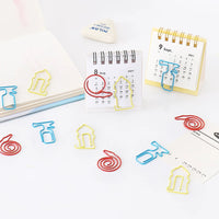 Fire Series Shaped Paper Clips, Cute Bookmark Stationery Folder Clips, 30 Pcs