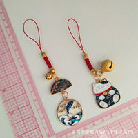 Chinese Style Koi Crane Hollow Alloy Keychain Pendant for Bags and Gifts
