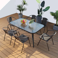 Portable Folding Outdoor Patio Table and Chair Set for Balcony, Garden, or Indoor Use
