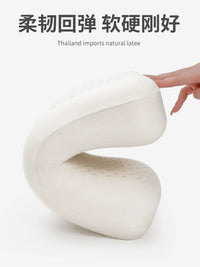 Natural Latex Mini Travel Pillow for Office Naps and Outdoor Use