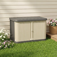 Outdoor Waterproof Storage Cabinet Large Capacity Garden Patio Deck Tool Toy Box