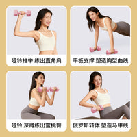 KAIS Rubber Coated Dumbbells for Women and Youth, Home Fitness Equipment, 2kg Pair
