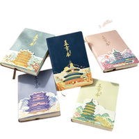 Chinese Style Travel Stamp Collection Notebook, Portable Large Capacity Blank Pages for Tourist Check-ins and Souvenirs