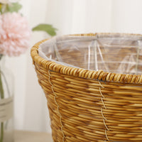 Hand-Woven Rattan Flower Basket for Valentine's Day, Wedding Decor, and Home Storage