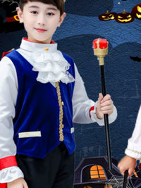 Halloween Kids King Prince Costume Set for Boys, Cosplay Performance & Stage Show Outfit