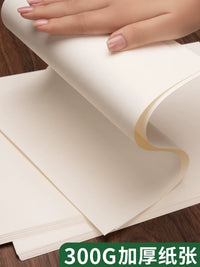 Oil Pastel Paper, Heavyweight 300gsm Art Paper for Oil Pastels, Acrylics, and Crayons, Bleed-Proof