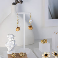 Acrylic Jewelry Display Stand for Necklaces and Earrings, Countertop Showcase Organizer