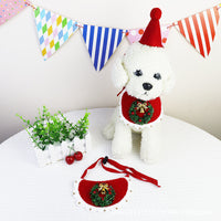 Christmas Pet Scarf and Hat Set for Cats and Small Dogs