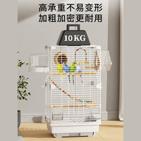 Bird Cage for Small to Medium Parrots, Cockatiels, and Lovebirds - Rust-Resistant Villa Design