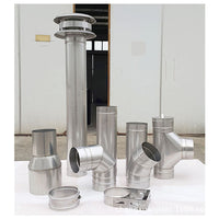 Stainless Steel Wood Burning Fireplace Chimney Pipe for Indoor Use