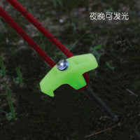 Luminous Steel Tent Stakes with Storage Bag for Outdoor Camping