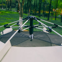 KL Automatic Pop-Up Hexagonal Camping Tent for 5-8 People with Skylight, Portable Outdoor Shelter
