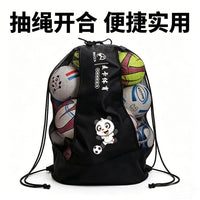 Mesh Ball Bag, Drawstring Sports Equipment Storage for Basketball, Volleyball, Soccer Training, Large Capacity
