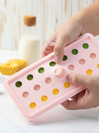 Faybake Silicone Mooncake Filling Mold with Lid for Ice Cubes, Yogurt, and Custard