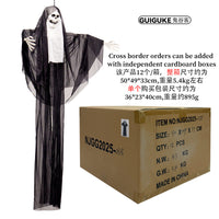Halloween Nun Skeleton Ghost House Decor Glowing Black and White Horror Hanging Ornament