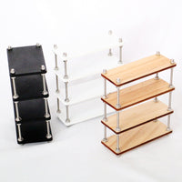 Dollhouse Miniature Multi-Layer Wooden Shelf Bookcase European Style Furniture Living Room Scene Decor