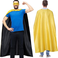 Reversible Halloween Hero Cape for Cosplay Costumes