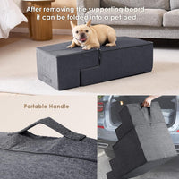 Pet Stairs Dog Steps Sofa Ladder Removable Washable Multi-layer Sponge Ramp for Small Dogs and Cats