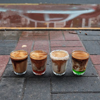 Ins Style Vintage Dirty Coffee Glass Cup for Cold Brew Iced Americano Latte