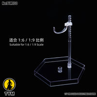Adjustable Clear Display Stand for 1/6 to 1/12 Scale Action Figures