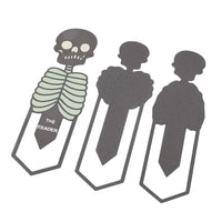 Dark Skull Metal Bookmark "THE READER" Halloween Gift
