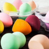 4-Pack Makeup Sponge Set, Beauty Blender for Face, Wet & Dry Use, Gourd Shape, Non-Powder Absorbing