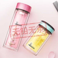 Sino 9019 Double-Layer Heat-Resistant Glass Tea Cup with Infuser