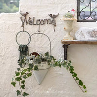 Cast Iron Welcome Bird Wall Hook for Garden & Home Decor