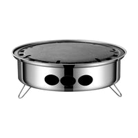 Portable Stainless Steel Disposable BBQ Grill for Camping and Indoor Grilling, Smokeless Charcoal Grill