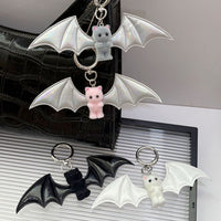 Cute Bear Wing Keychain for Bags and Phones - Halloween Accessory